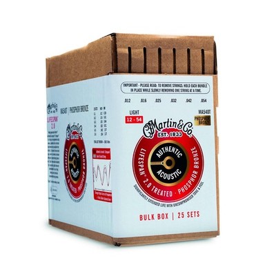 Martin Guitar Authentic Acoustic Lifespan 2.0 Guitar Strings, Acoustic Guitar...