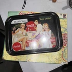 Coca-Cola Vintage Style Tray 1999 "Have a Coke" "Thank You!" Black