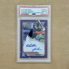 2024 Bowman Walker Jenkins Chrome Auto Purple Refractor 1st #/250 Twins PSA 10