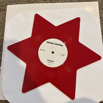 Sufjan Stevens Chicago Demo Star Shaped Red Vinyl Misprint 12 