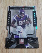 2010 Donruss Elite VISANTHE SHIANCOE Status /24 Die Cut #57 Minnesota Vikings SP