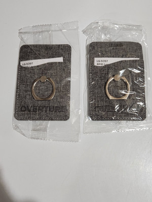 2-Pack Phone Card Holder With Ring Grip For Back of Phone Adhesive Card Pocket