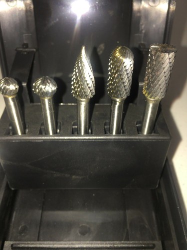 Carbide Burr Double Cut Set 6mm Shank - Picture 2 of 5