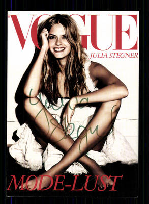 Julia Stegner Autogrammkarte Original Signiert  # BC 72219