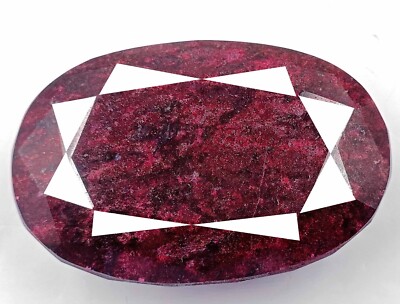 3700-4000 Ct Earth Mined Natural Oval Cut Faceted Africa Red Ruby Certified Gems