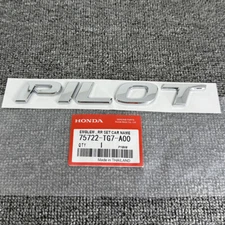 Chrome Trunk Car Name Emblem For Honda Pilot 2015-2022 Touring Sport AWD Badge
