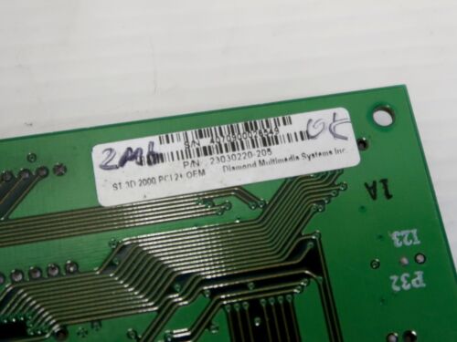S3 Virge, 86C325, VRAM 2MB, PCI, VGA, Diamond Stealth 3D 2000, V1.04 - WORKING - Picture 4 of 6
