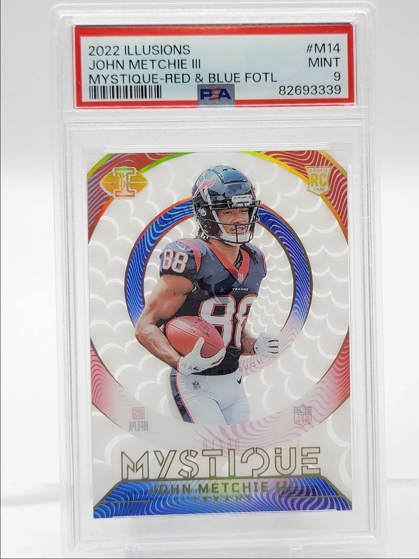 John Metchie Panini Illusions Mystique #M14 Red & Blue Fotl
