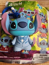 Disney Blind Bag Figural Clip Stitch Series 4 Stitch in Blue Tux New