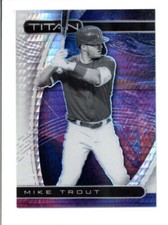 MIKE TROUT 2021 PANINI CHRONICLES TITAN #16 HYPER PRIZM PARALLEL #140/299 BC5960