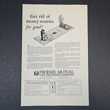 1927 Phoenix Mutual Life Insurance Vintage Print Ad Hartford CT Prosperity Plan