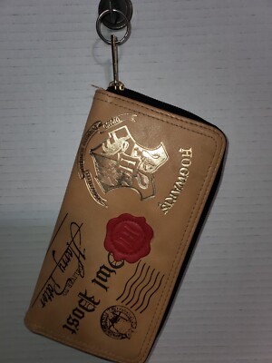Harry Potter Hogwarts Wallet Letter Owl Post Zip key ring Billfold Purse Clutch