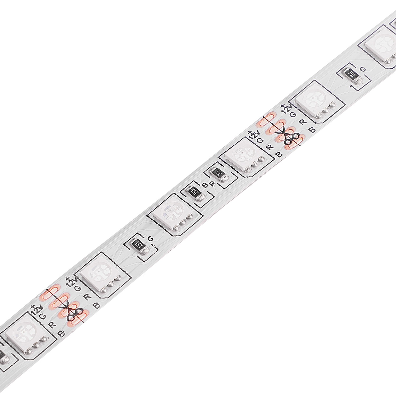 RGB LED Streifen 5M 300 LEDs - 5050SMD Lichtband 12V Für Innenbereich