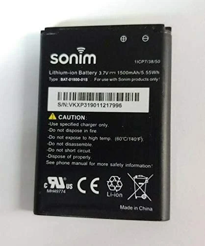 全新原始设备制造商原装正品 Sonim 电池 适用于 XP3 XP3800 BAT-01500-01S 1500mAh — 第 4/4 张图片