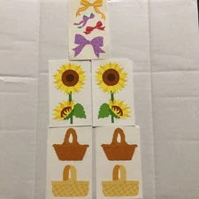 VINTAGE MRS GROSSMAN’S SUN FLOWERS BASKETS & BOWS STICKERS SALE