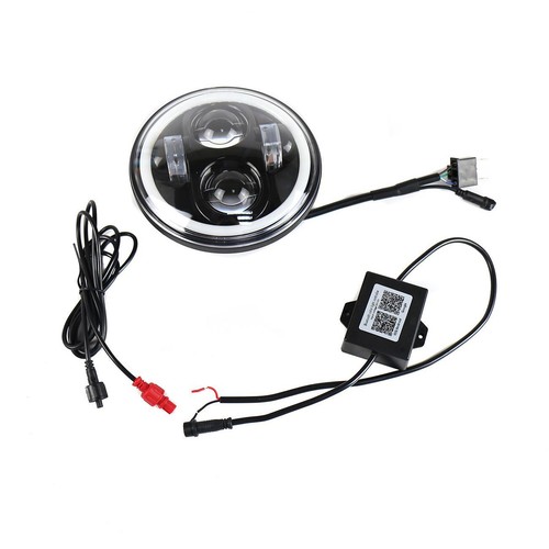 5.75" RGB Multi Color LED Headlight Replacement Angel Eyes Head Light Lamp Bulbs - Picture 3 of 12
