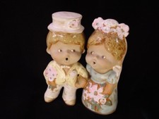 Vintage Japan Bride Groom Figurine Statue very cute for wedding cake topper