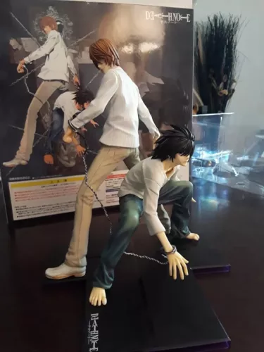 Death Note Anime-Figuren Modellspielzeuge Boxen von L Lawliet und Light Yagami - Bild 1 von 16