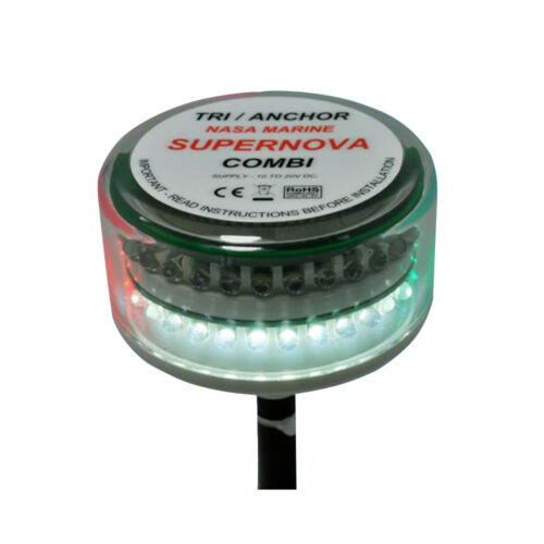 CLIPPER SUPERNOVA COMBI LED TRICOLOR MASTHEAD ANCHOR LIGHT - Afbeelding 1 van 1