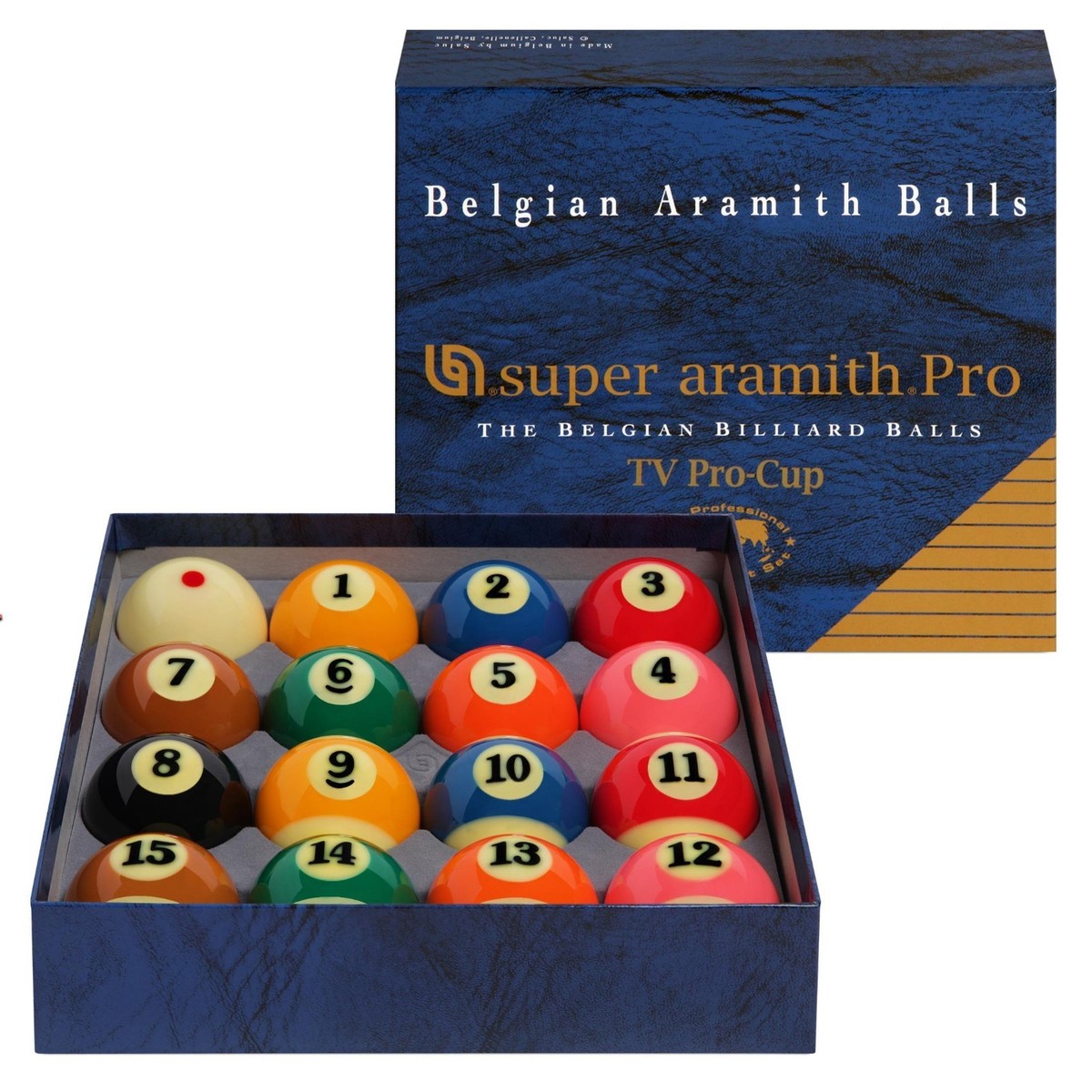 Super Aramith Pro-Cup TV Billiard Pool Ball set 2 1/4 Super Aramith Pro-Cup TV Billiard Pool Ball set 2 1/4