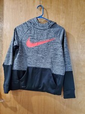 Boys Large Nike Dry fit hoodie Kangaroo Athletic Pullover Sweater
