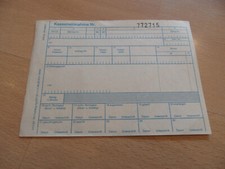 Oryginalny paragon NRD Wzięcie kasy 1986