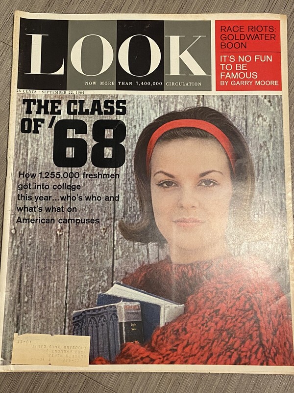 Look Magazine Sep 22 1964: Race Riots Goldwater Boon | Class of 68 | Garry Moore