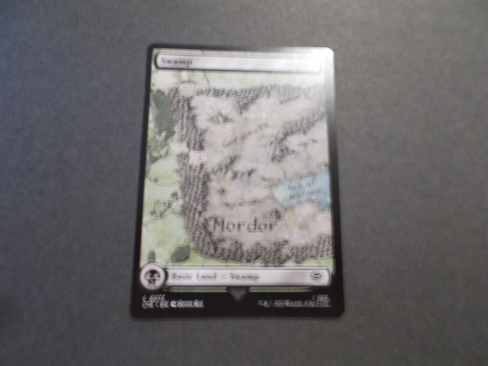 Swamp 277 x1 MTG Lord of the Rings Black Common Land NM/M