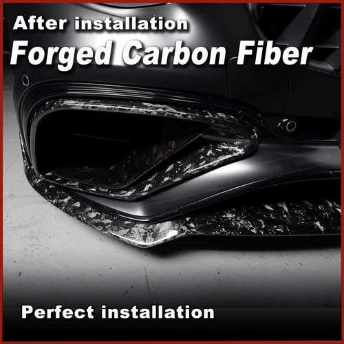 Forged Carbon Frontlippe Front Stoßstangen Lippe für Benz C217 Coupe S500 Sport - Picture 4 of 12