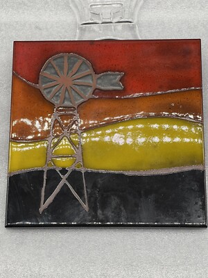 1976 Judy Greentree Windmill Tile Assisi Italy Ceramica S Francesco 6 