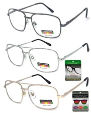 Pilot Progressive Reading Glasses Metal Frame 3 Strengths in 1 Reader