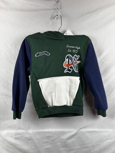 Nike Kids Multicolor Pullover Hoodie Swoosh High Est 1972 Fleece Size XS NWT - Picture 2 of 8