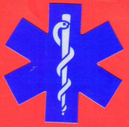 Star of Life 2.625" Blue Reflective (66.675 MM) - Picture 1 of 2