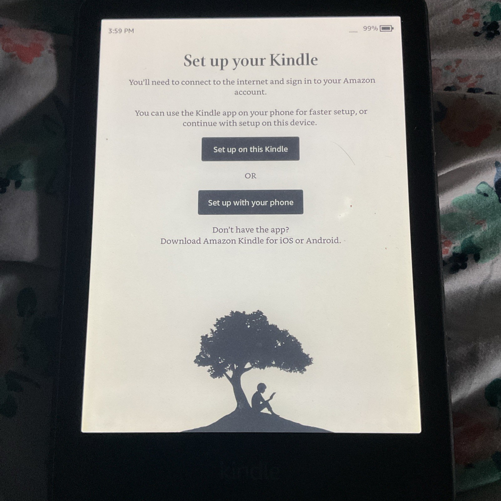 Black Kindle ebook Reader 16GB WI-FI operated screen size 6.8 in