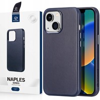 DUX Ducis Naples LederhüLle FüR Iphone 14 Plus, Magsafe, Blau