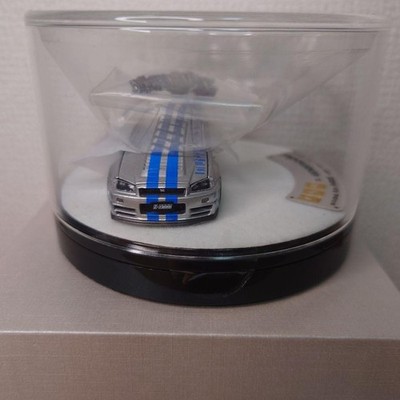 PGM x OneModel 1/64 Nissan Skyline GT-R R34 Z-Tune Silver Blue