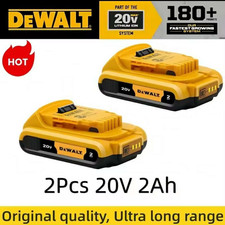 2 Pack DeWalt DCB203 20V Max Batteries 2.0AH Lithium lon Li-lon 20Volt