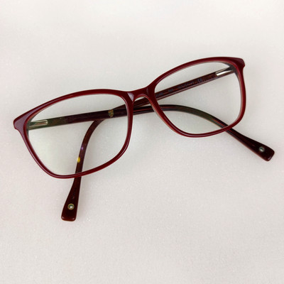 Seven 7 For All Mankind Laurel Red 54.5/15.0/145 Flex Hinge Eyeglasses Frames