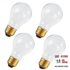 75 Watt Incandescent Light Bulbs, A19 Frosted Incandescent Rough Service Light