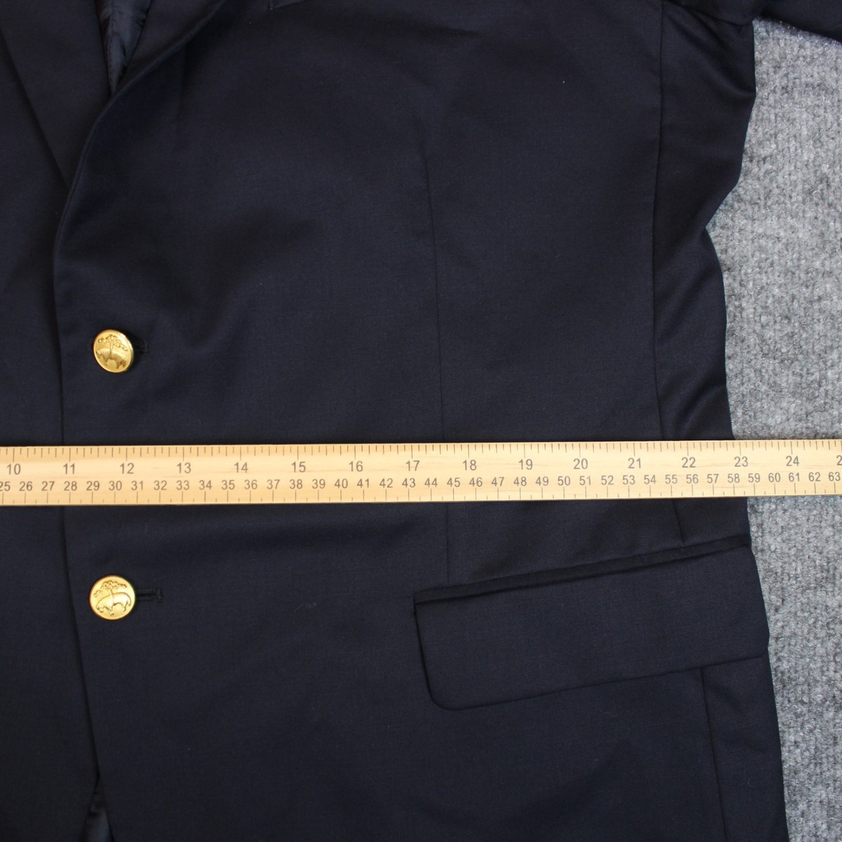 Brooks Brothers Madison Suit Jacket Sport Coat Blazer 46R Navy