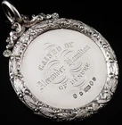 Large Scottish Sterling Silver Anatomy Medal Medallion Cased, Edinburgh 1864