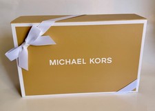 NEW Michael Kors Magnetic Gift Box with Ribbon T issue  Dimension 9"X6"X2.5  