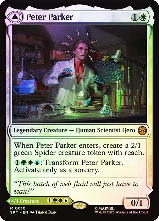 MTG FOIL Peter Parker // Amazing Spider-Man - Marvel's Spider-Man