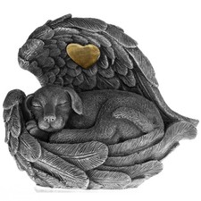 iHeartDogs Dog Urn Pet Memorial Gift - Garden Stone Urn for Dog Ashes - Pet L...