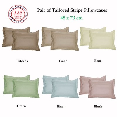 325TC Pair of Tailored Pillowcases by Accessorize