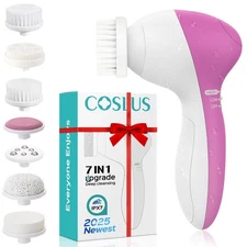 7 in 1 Electric Facial Cleansing Brush Silicone Face Scrubber