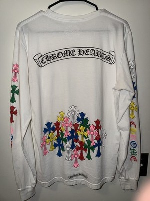 Chrome Hearts Multicolor Cross Long Sleeve T-Shirt - Size M | eBay