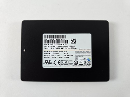 Samsung CM871a MZ-7TN5120 512GB 2.5 Zoll SATA SSD 7mm Laptop MZ7TN512HDHP