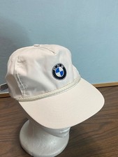 Vintage BMW Logo white rope hat