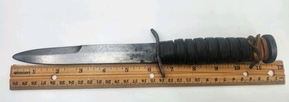U.S. M3 Case XX WWII Fighting Knife Rare US Sheath Blade Marked